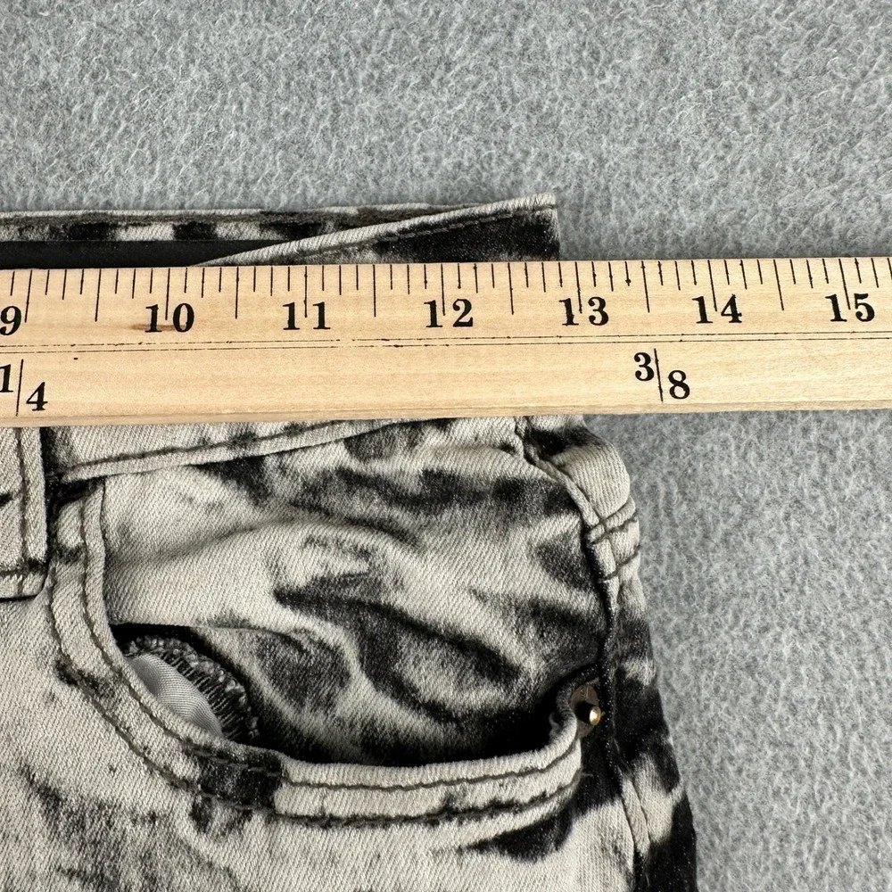 Southpole Jeans Boys Size 8 Black Acid Wash Stretch Slim Fit Denim Pants